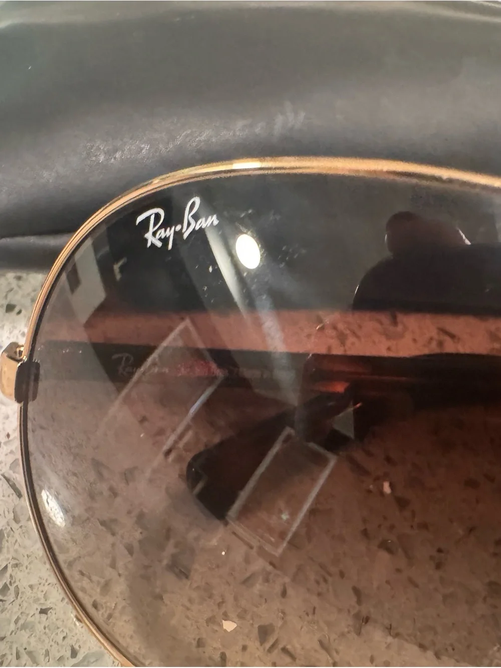 Ray-Ban Women’s Brown Gradient Shield Sunglasses-Vintage RB 3455L 002/13